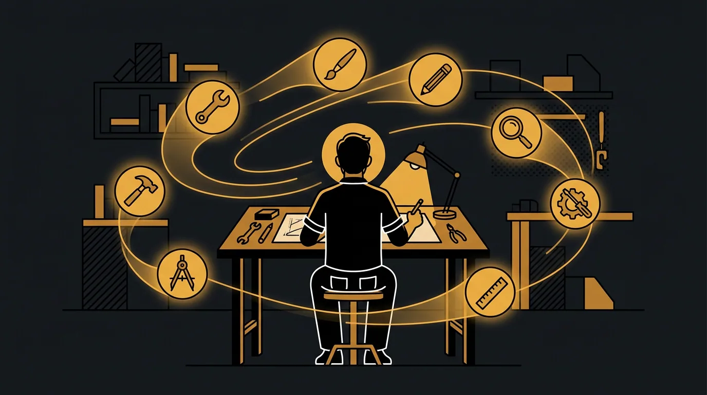 Espacio de trabajo de artesano que representa software construido con oficio